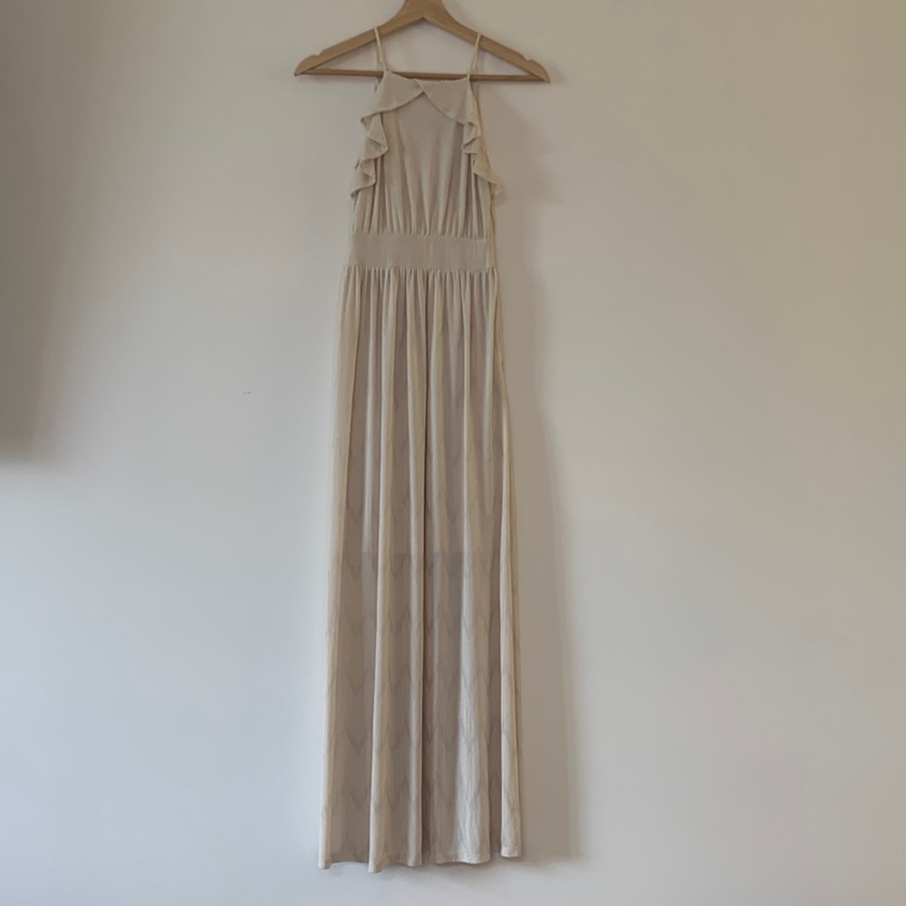 Altar’d state maxi dress cream and silver